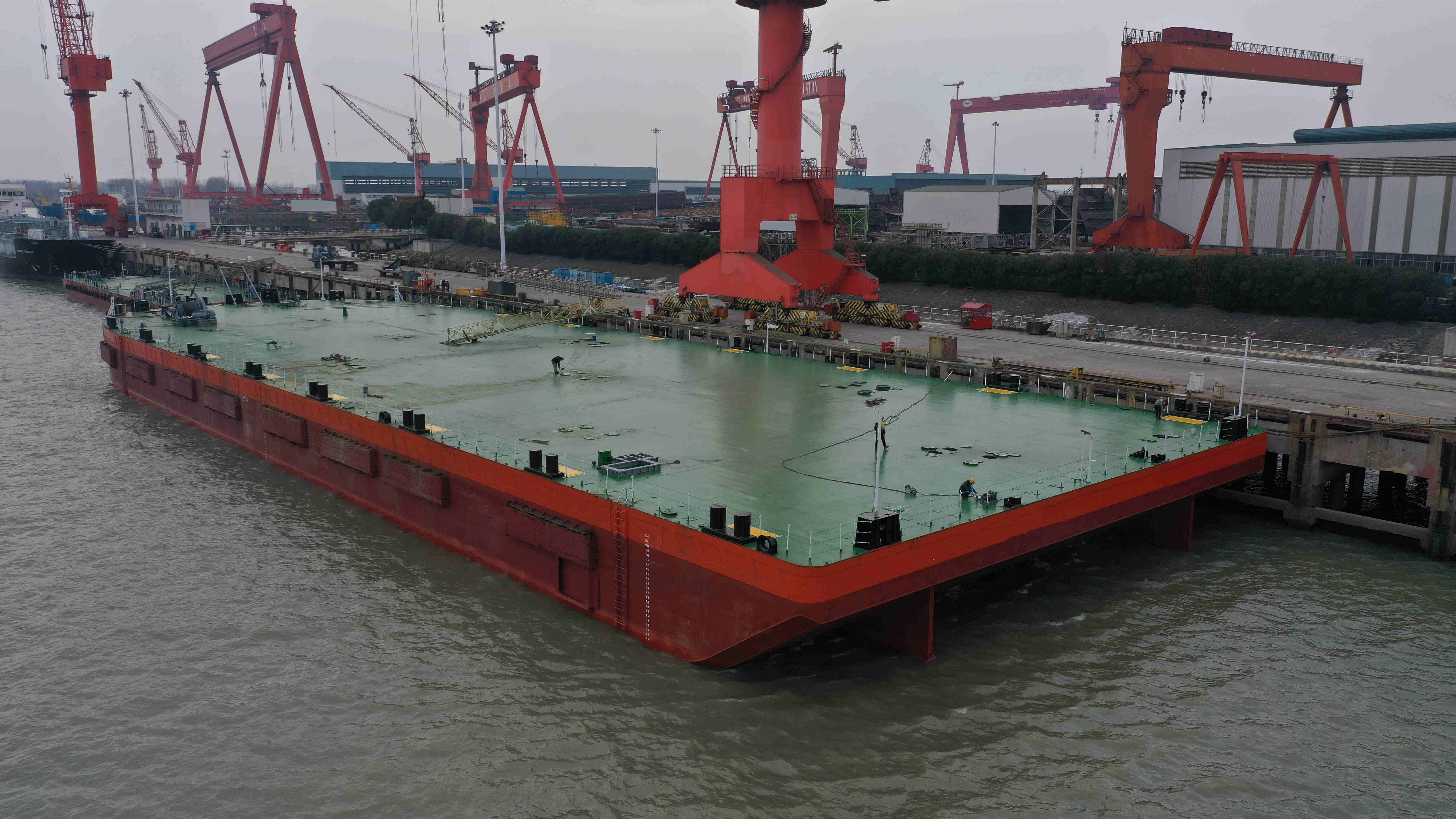 14000 T Non-self-propelled deck barge For Sale