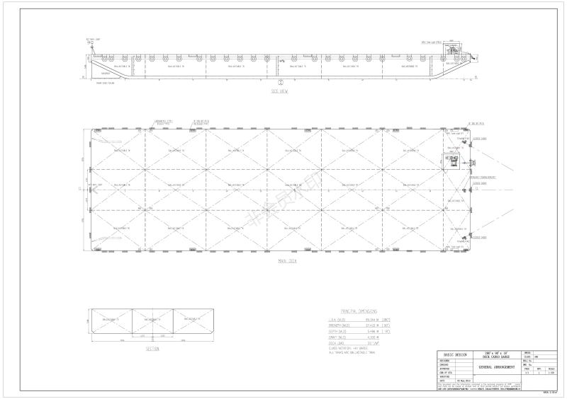 6000 T Deck Barge/LCT For Sale