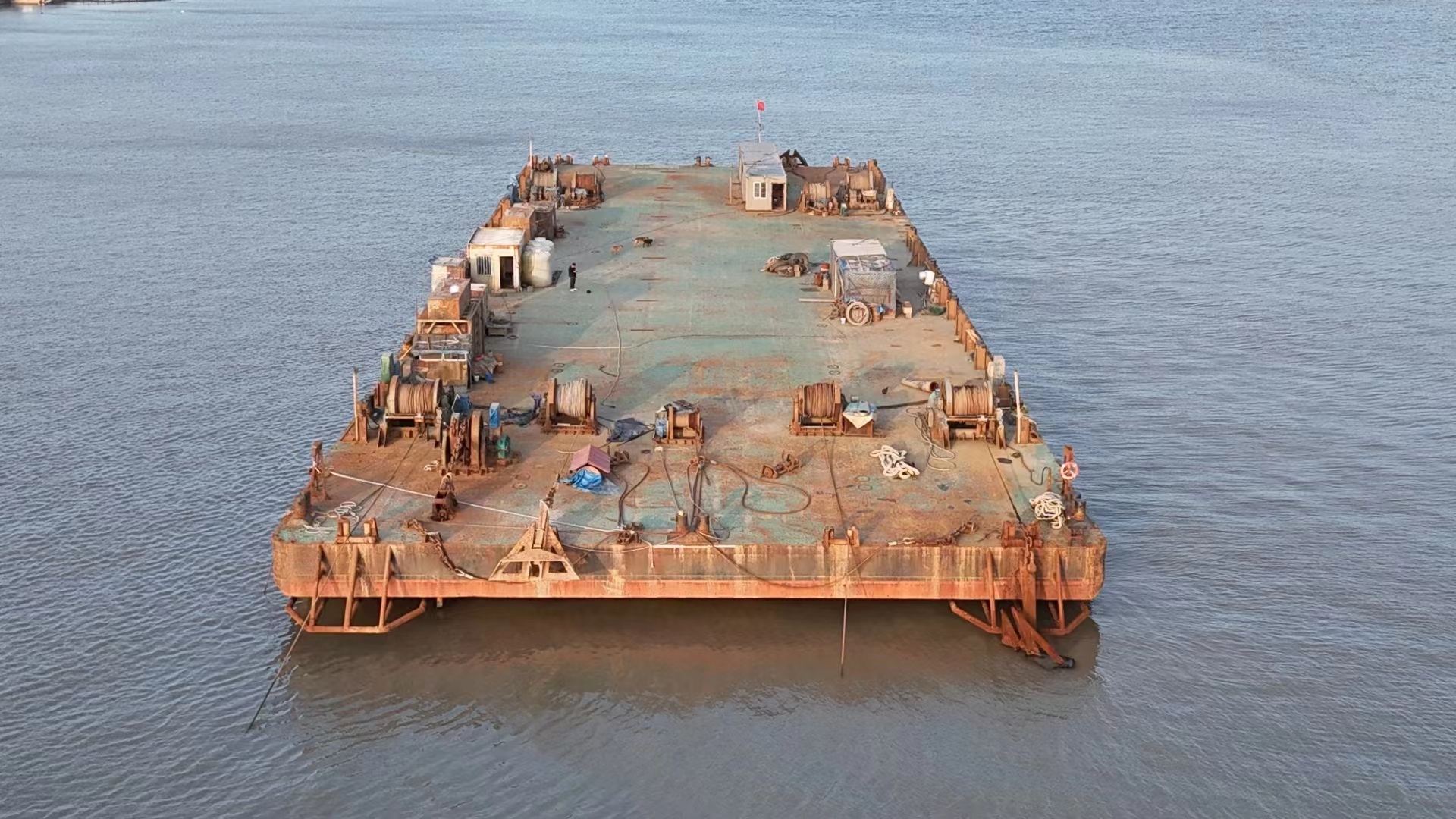 314 FT Non-self-propelled deck barge For Sale