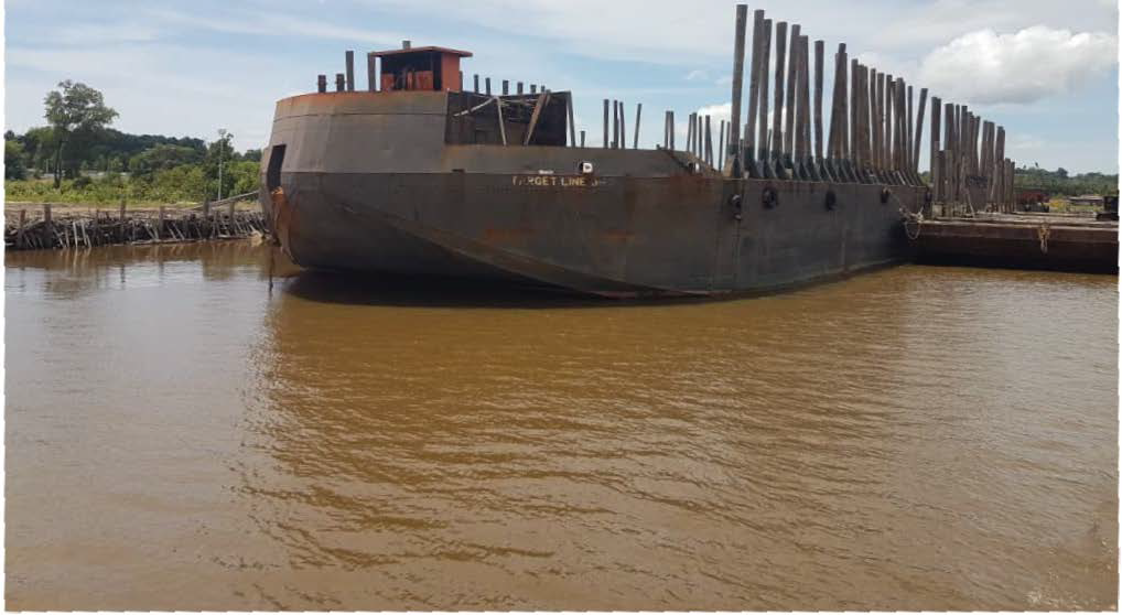 13000 T Non-self-propelled deck barge For Sale