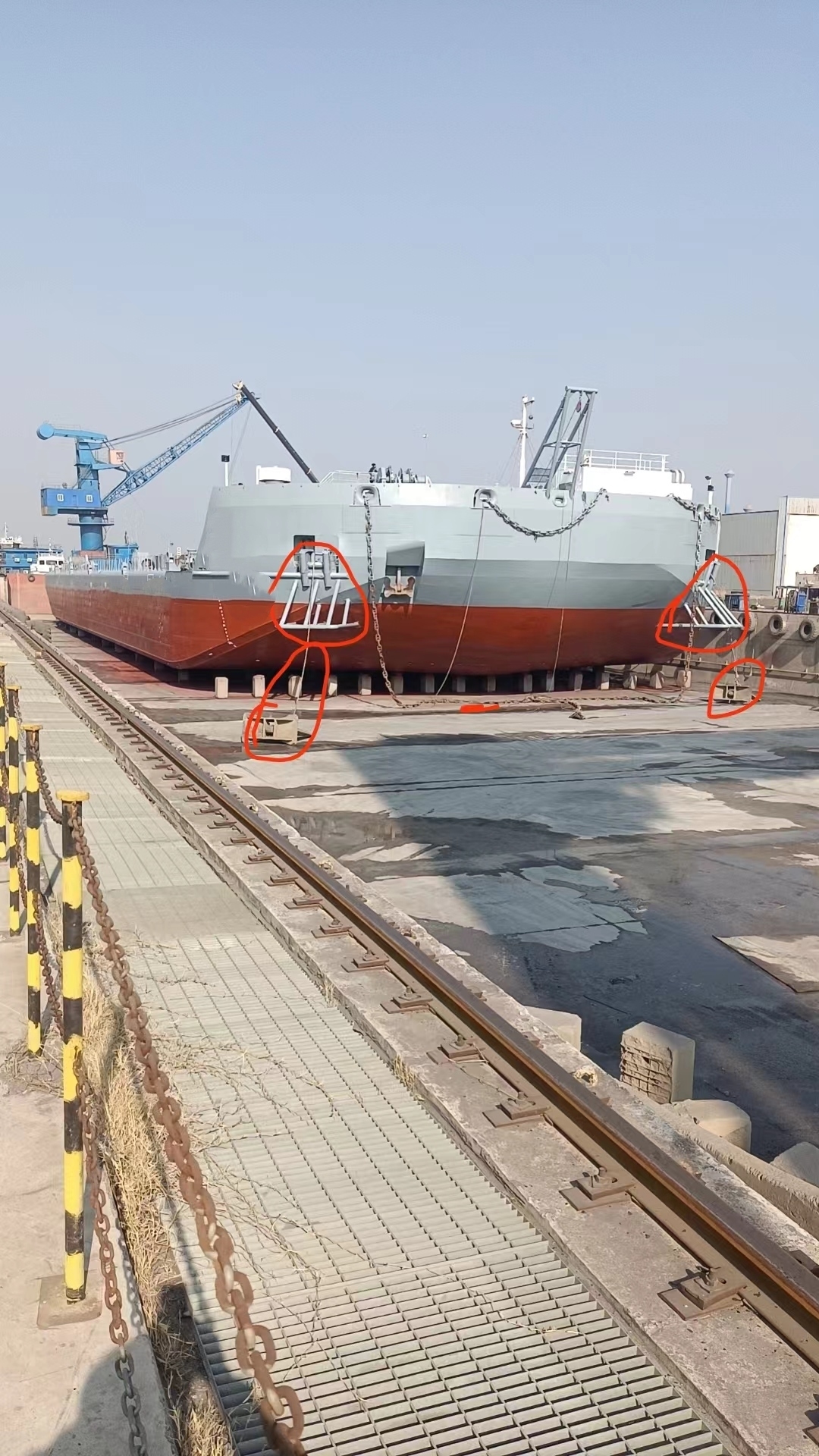 340 FT Non-self-propelled deck barge For Sale