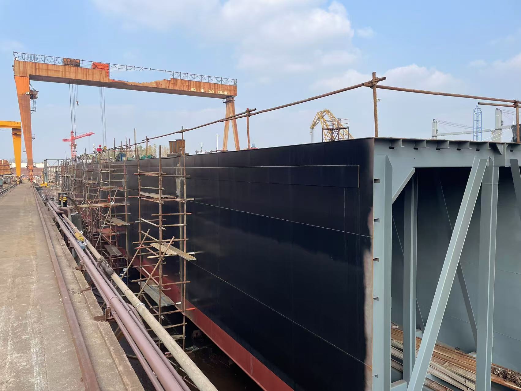 310FT Non-self-propelled deck barge For Sale